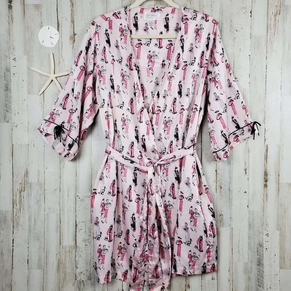 Cabernet Retro Women Kimono Robe Pink Size Medium